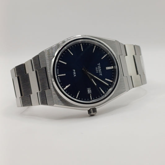 Blauwe Tissot PRX
