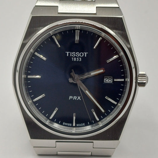 Blauwe Tissot PRX