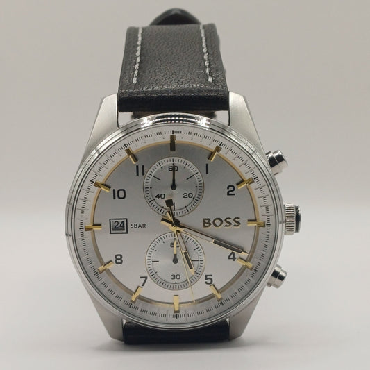 BOSS Chronograaf Zilverkleurige Wijzerplaat